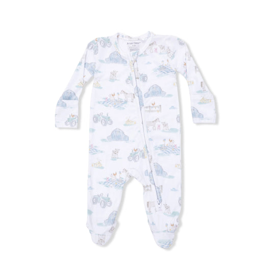 Farm Party 2-Way Zipper Footie