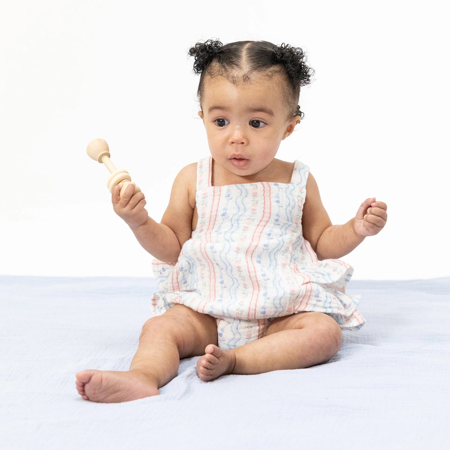 Tulip Stripe Ruffle Sunsuit