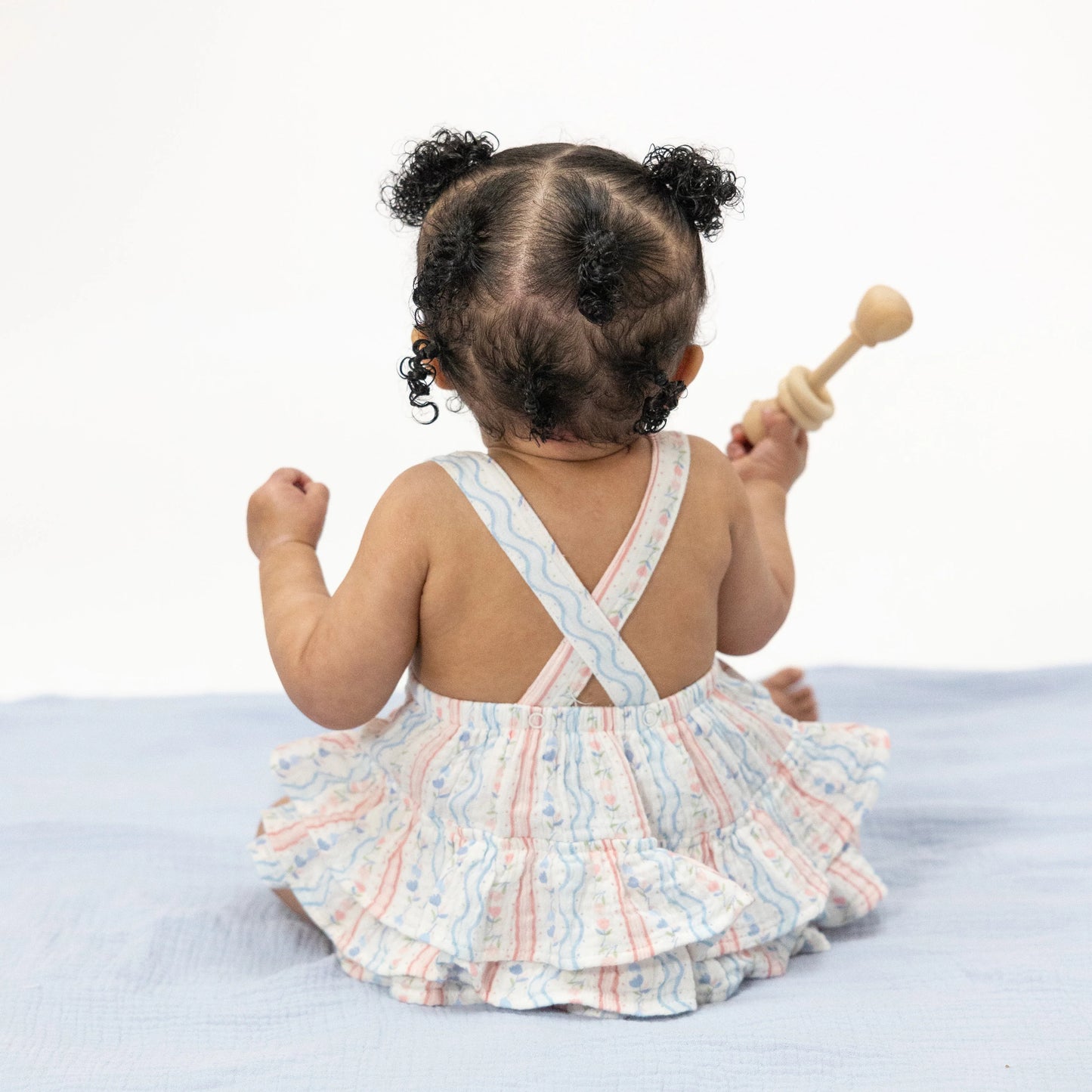 Tulip Stripe Ruffle Sunsuit