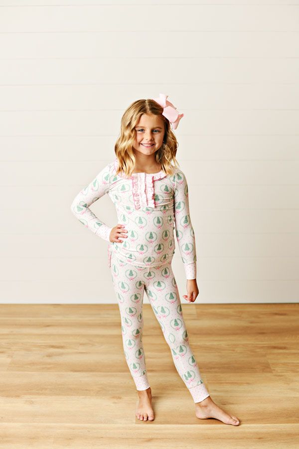 Pink Christmas Butterknit 2pc Pajamas