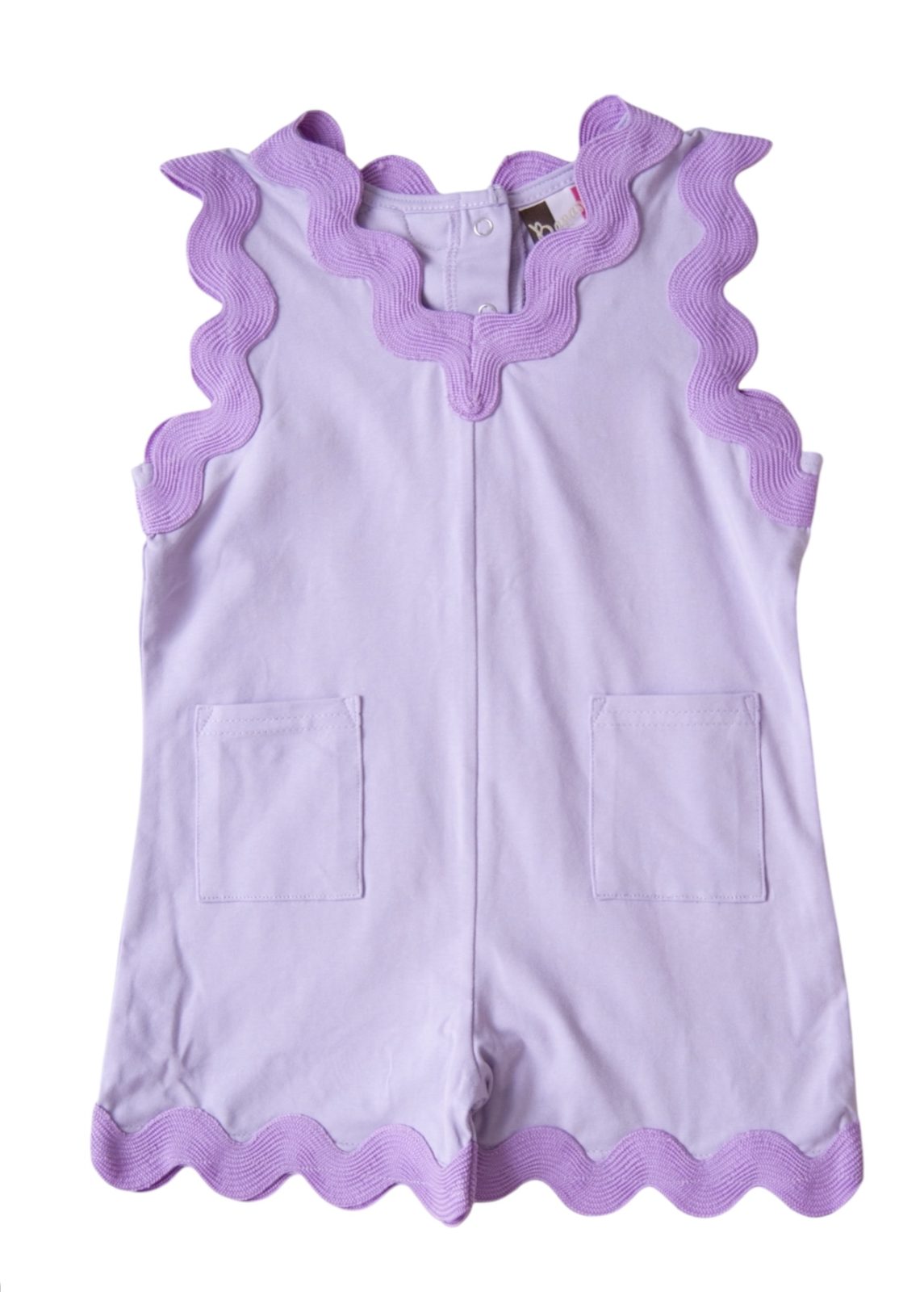 Vivi Lavender Ric Rac Romper