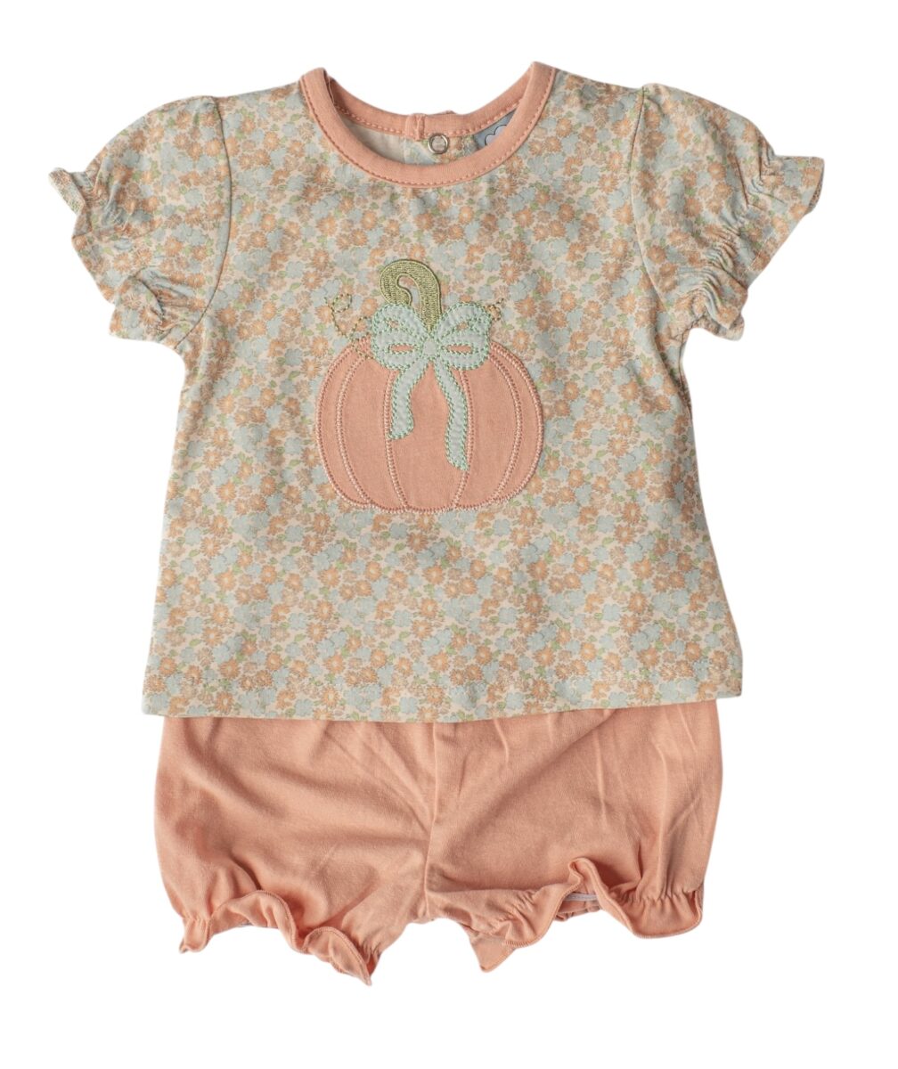 Pumpkin Applique Bloomer Set