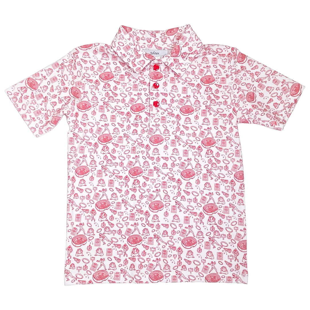 Ishtex UGA Game Day Polo