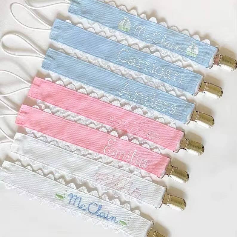 Monogrammable Paci Clips