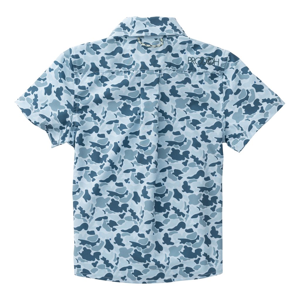 PRODOH Blue Camo Performance Button-Down