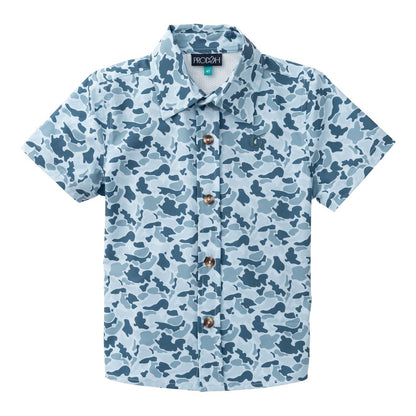PRODOH Blue Camo Performance Button-Down