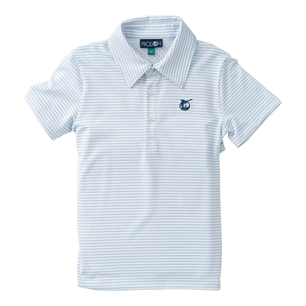PRODOH Blue Stripe Performance Polo
