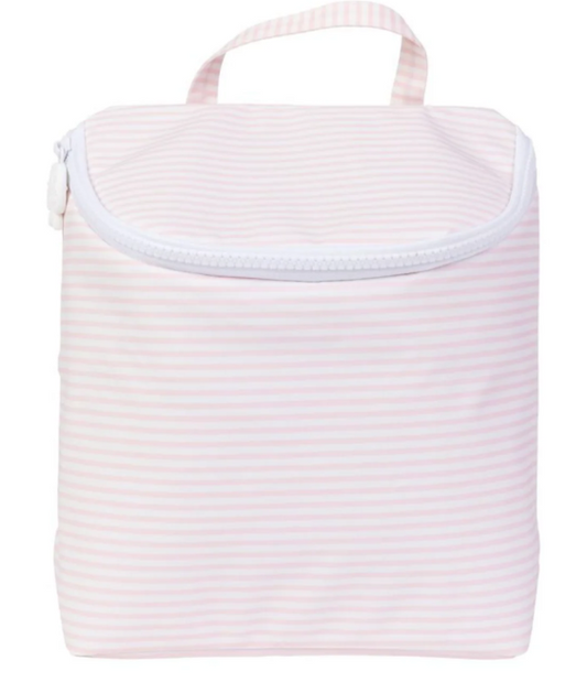 Pink Stripe Bottle Bag