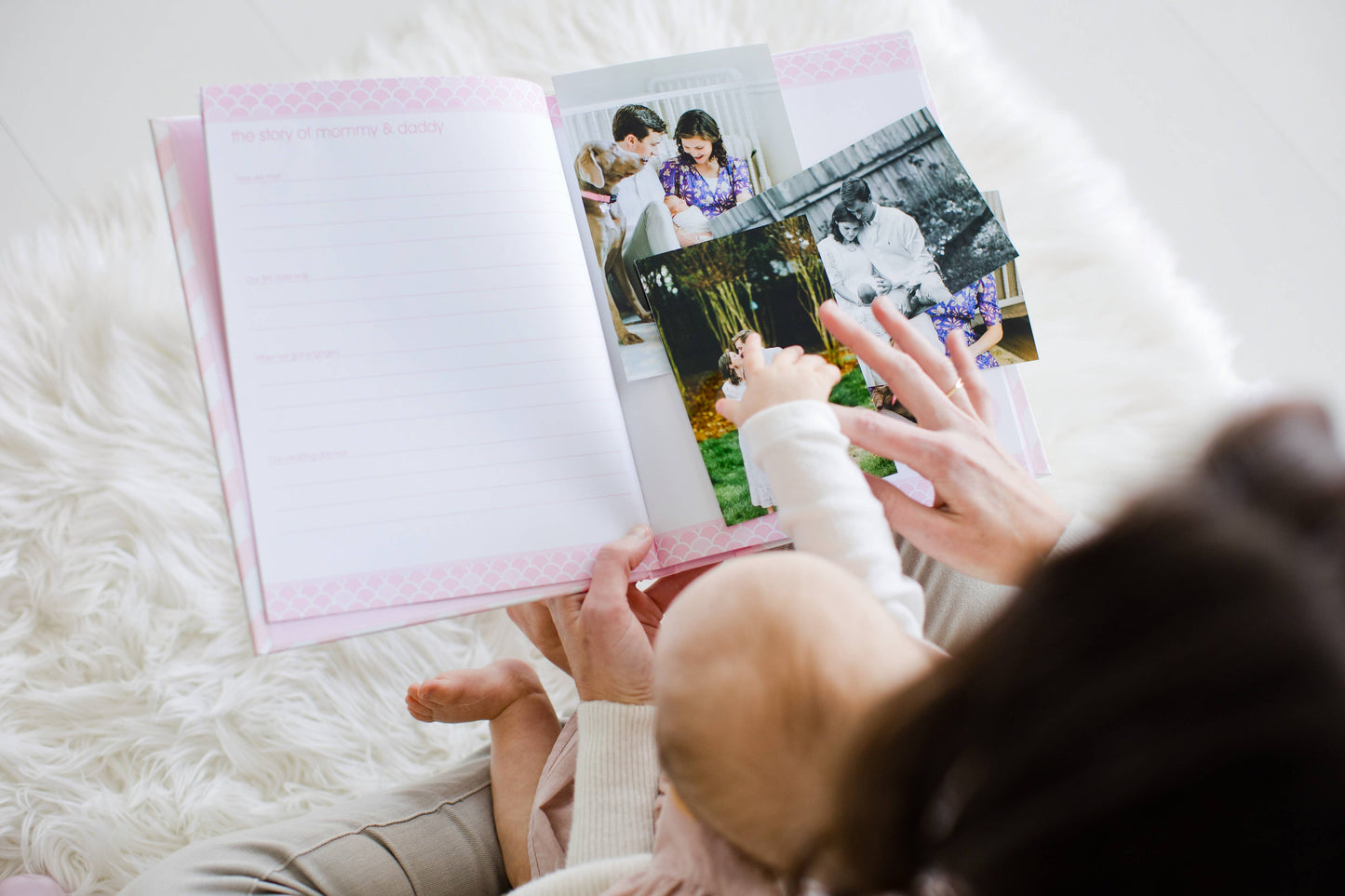 Chevron Baby Book and Clean-Touch Ink Pad Kit