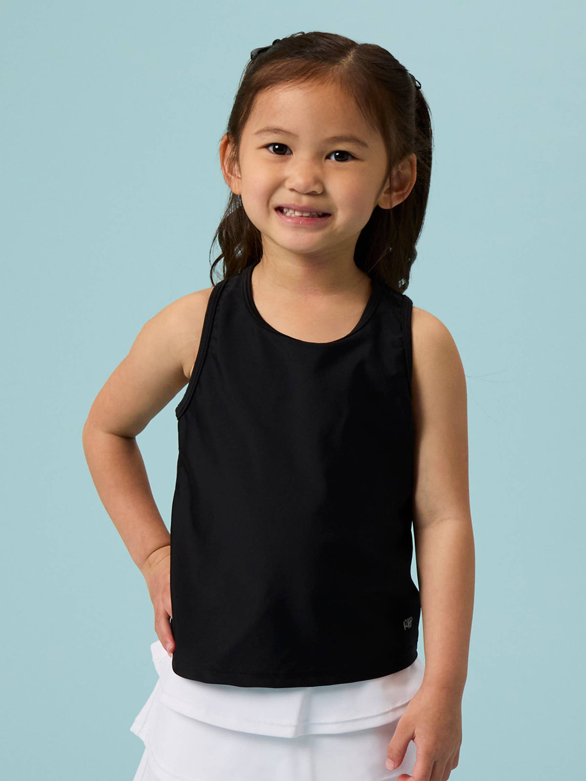 Girls Black Active Tank Top