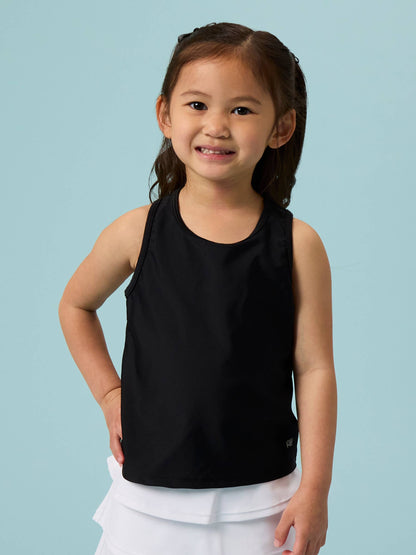 Girls Black Active Tank Top