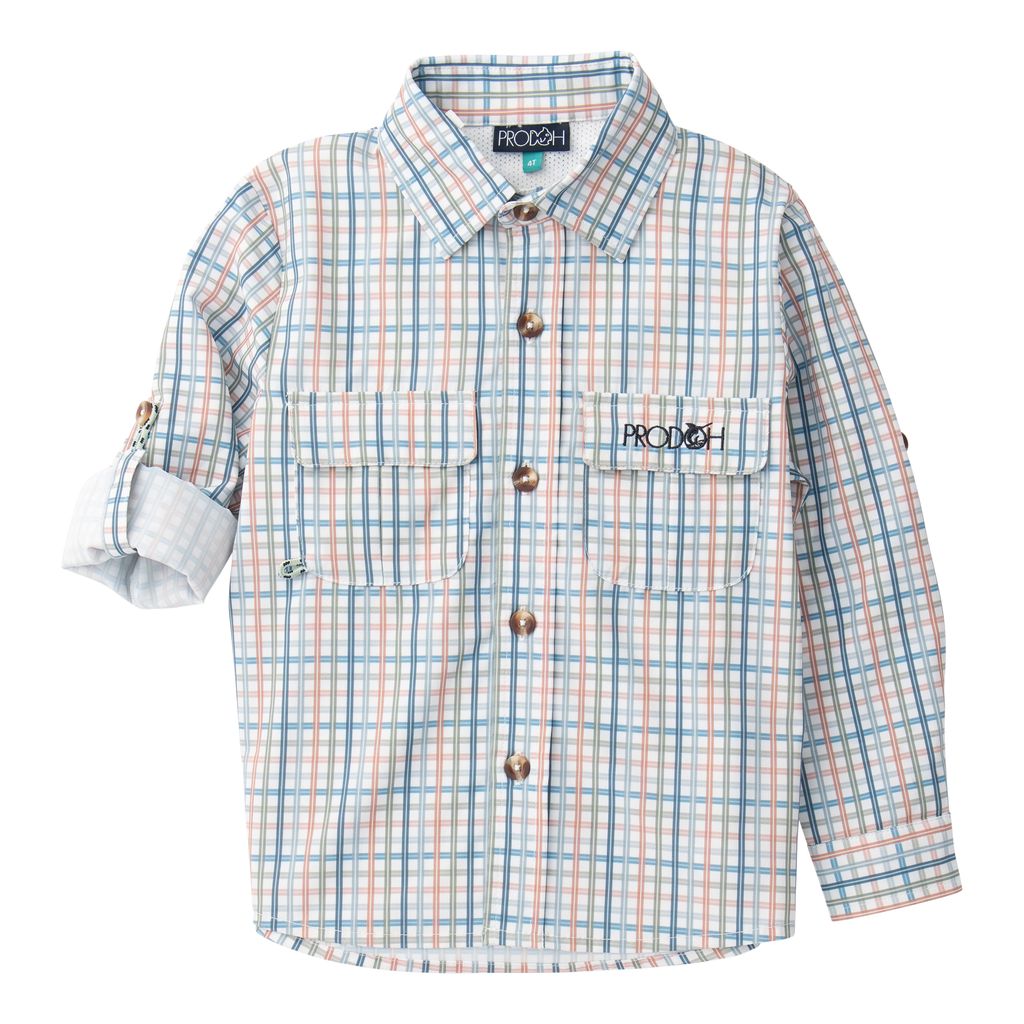 PRODOH Plaid Long Sleeve Button-Down