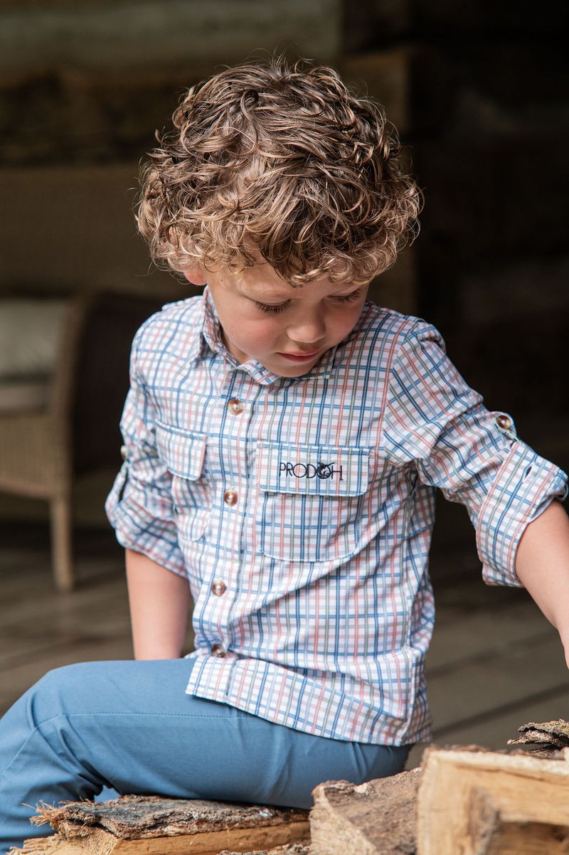 PRODOH Plaid Long Sleeve Button-Down
