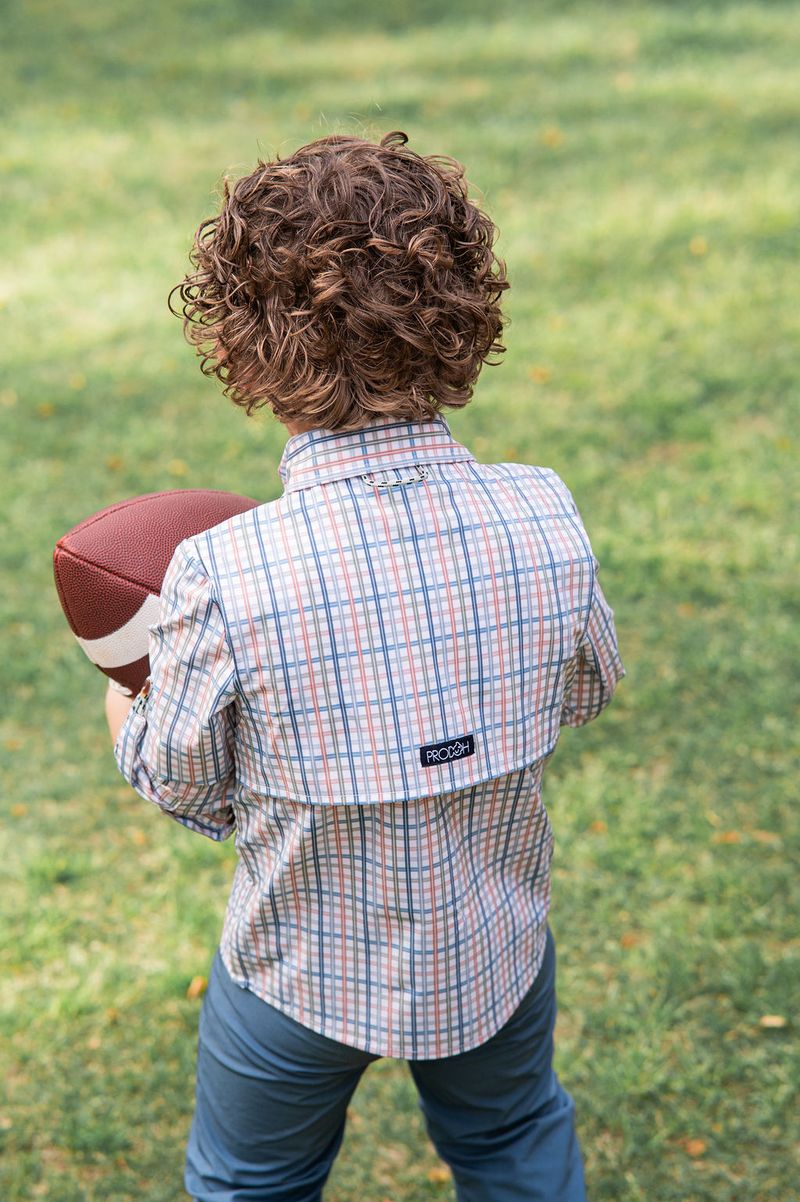 PRODOH Plaid Long Sleeve Button-Down