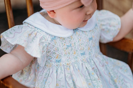 Spring Bouquet Smocked Bloomer Set