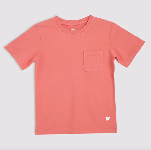 Coral Pocket Tee