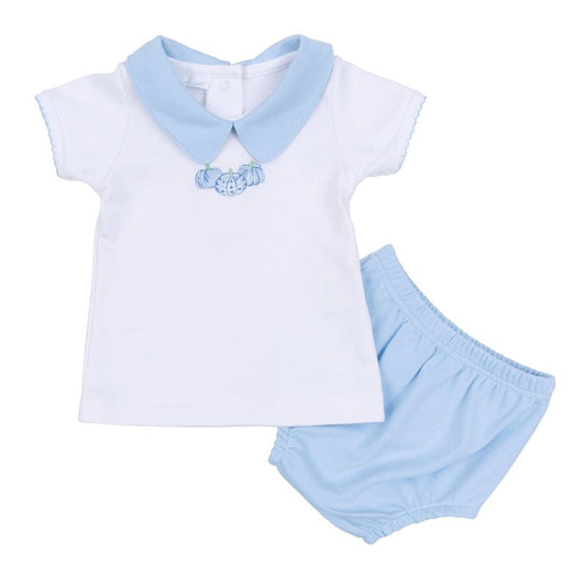 Blue Pumpkin Emb. Bloomer Set