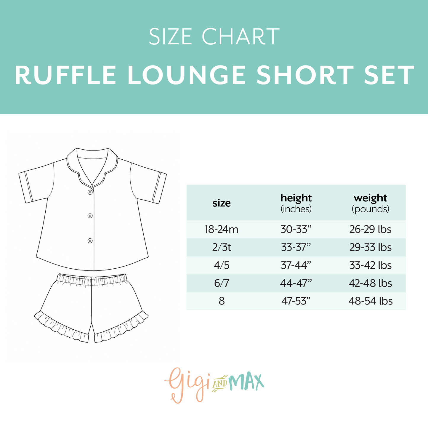 NORA RUFFLE LOUNGE SHORT SET