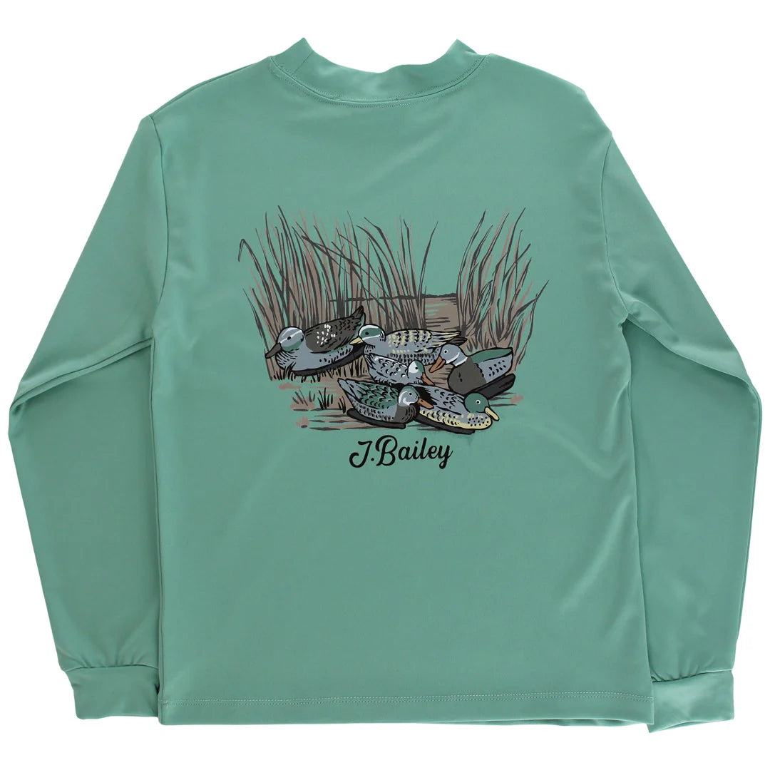 Performance Logo Tee, Decoy On Green