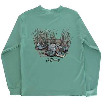 Performance Logo Tee, Decoy On Green