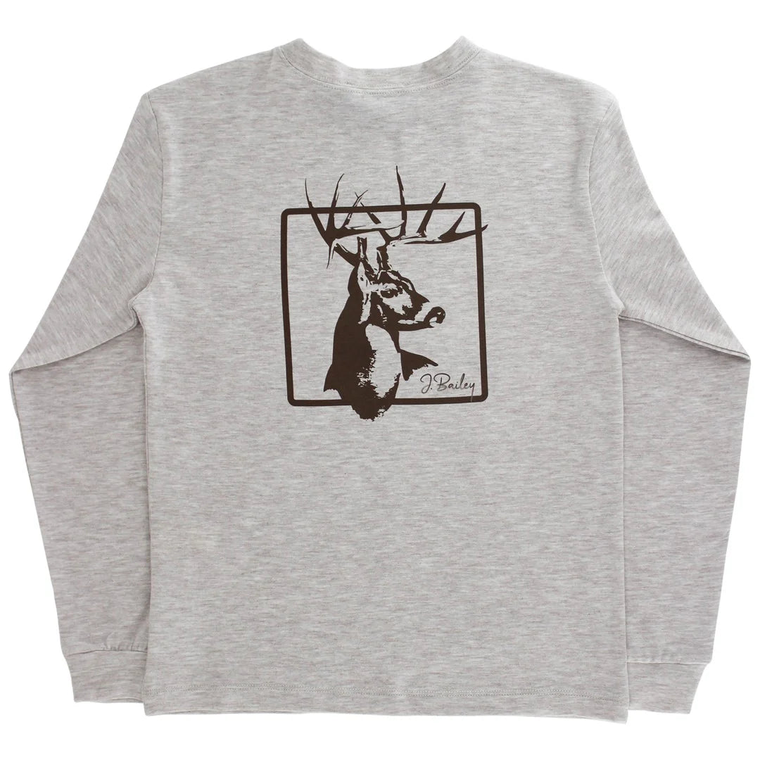 Logo Tee, Deer On Oatmeal