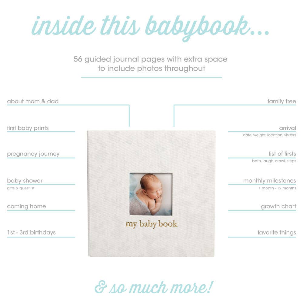 Deer Print Square Baby Memory Book