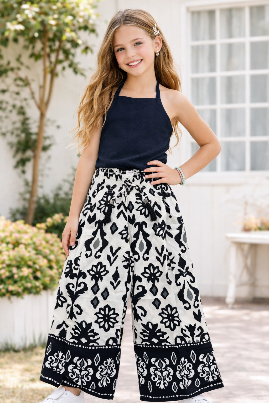 Leilani Wide Leg Pant & Halter Set