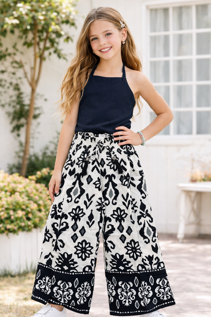 Leilani Wide Leg Pant & Halter Set