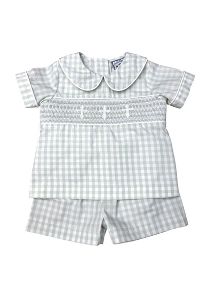 Faith Smocked Boys Short Set