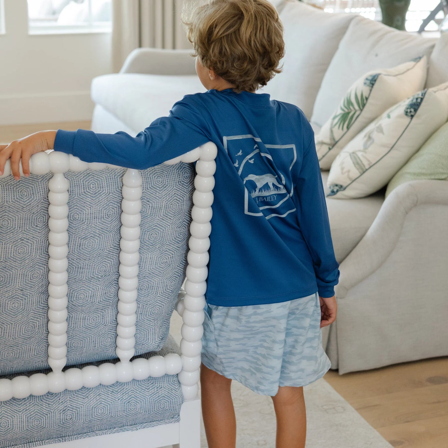 Printed Gray Camo Performance Short