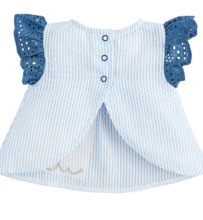 Sailboat Eyelet Pinafore Set