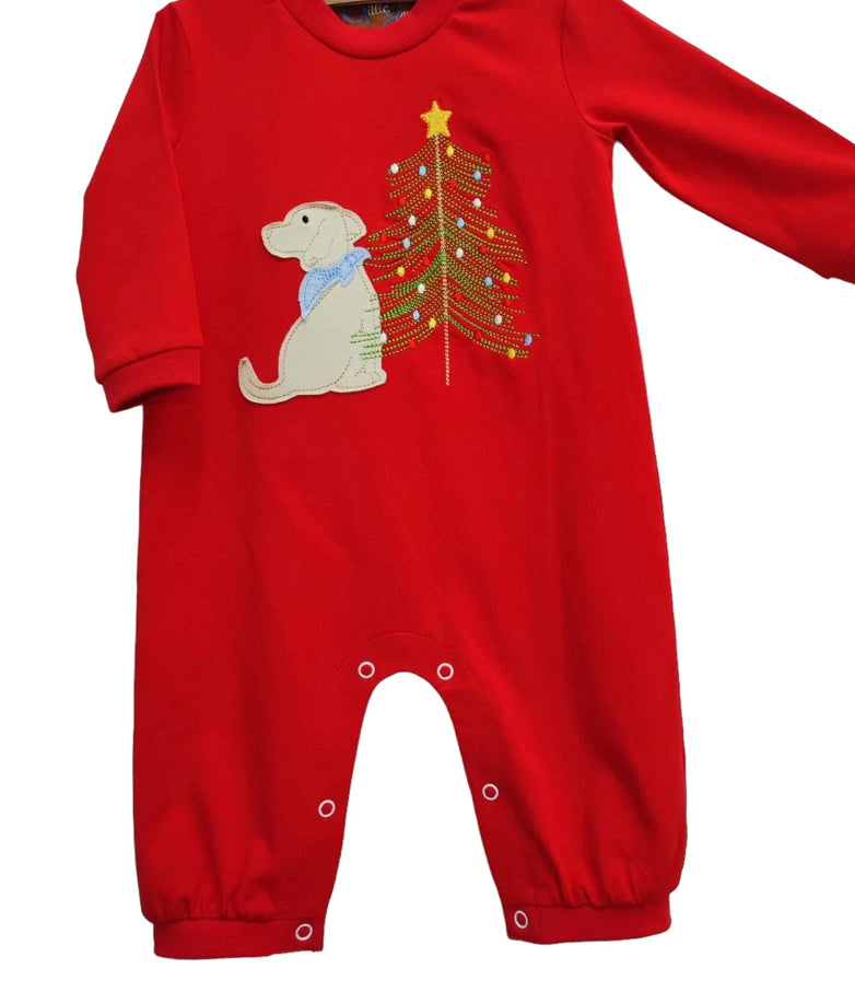 Puppy Christmas Romper