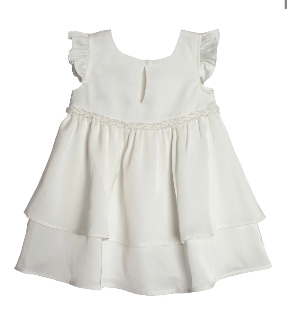 White Ruffle Dress