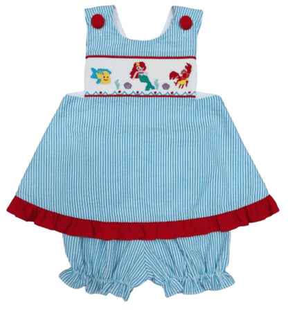 Little Mermaid Pinafore Set