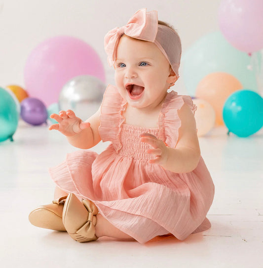 Peach Butterfly Dress