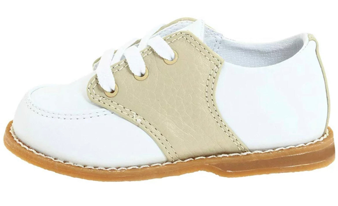 White and Tan Oxford