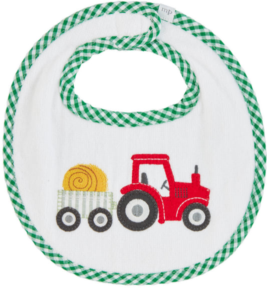 Tractor Appliqué Bib