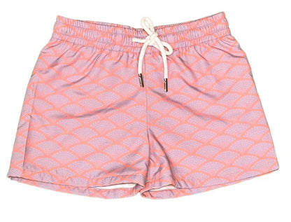 Coral Dots Swim Trunks