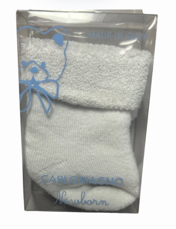 Terry Cloth Cuff Infant Socks