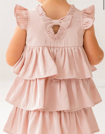 Pretty In Pink Tiered Dress