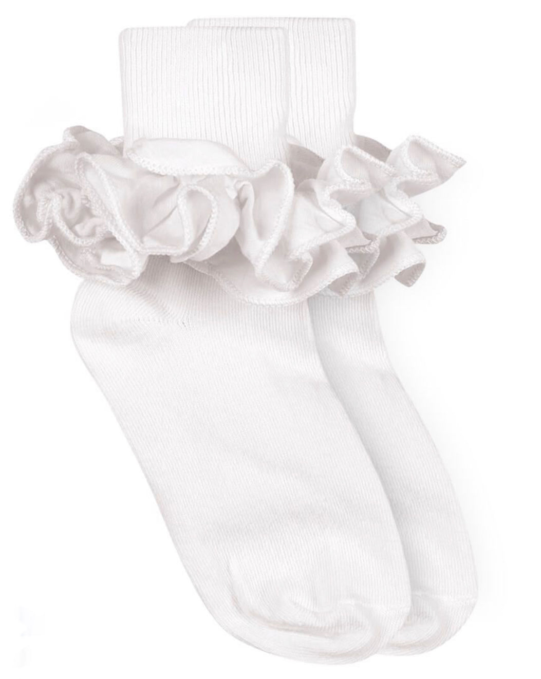 White Ruffle Socks