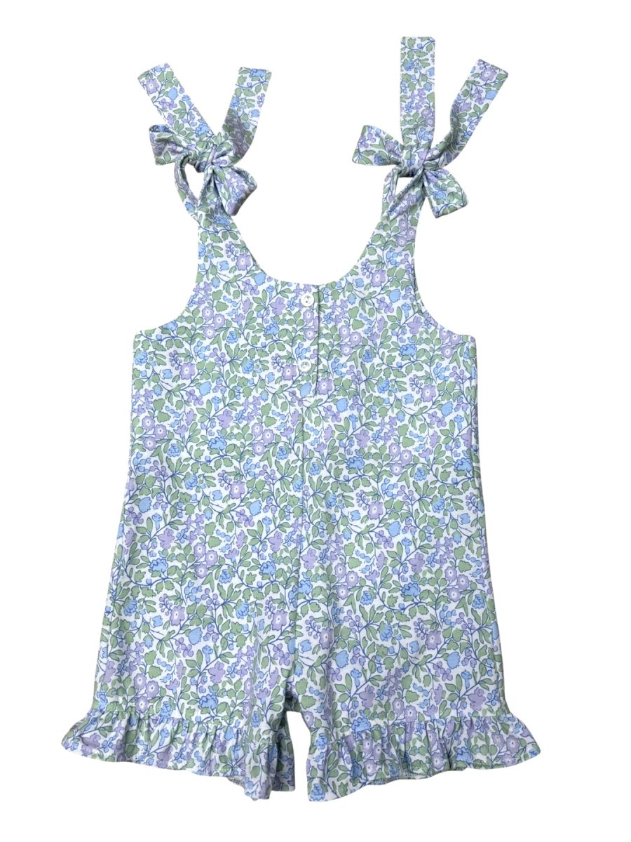 Lilac Floral Tie Romper