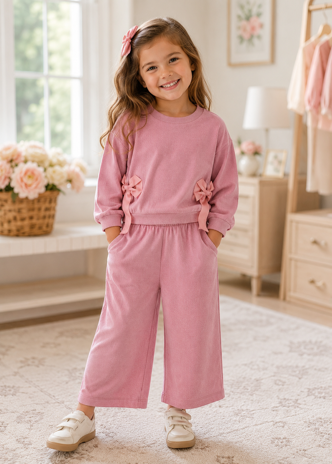 Pink Bow Lounge Set