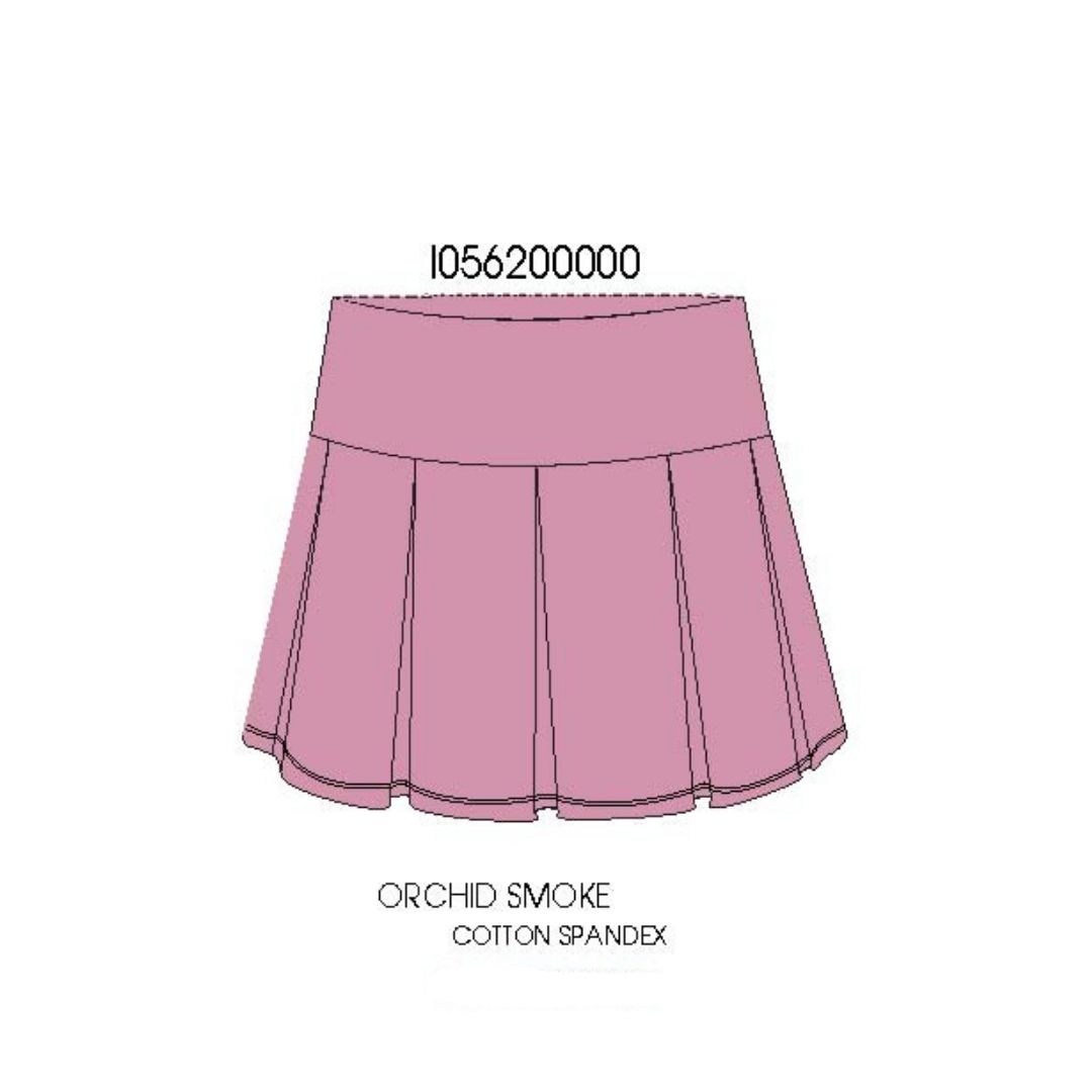 Orchid Smoke Pink Pleated Skort