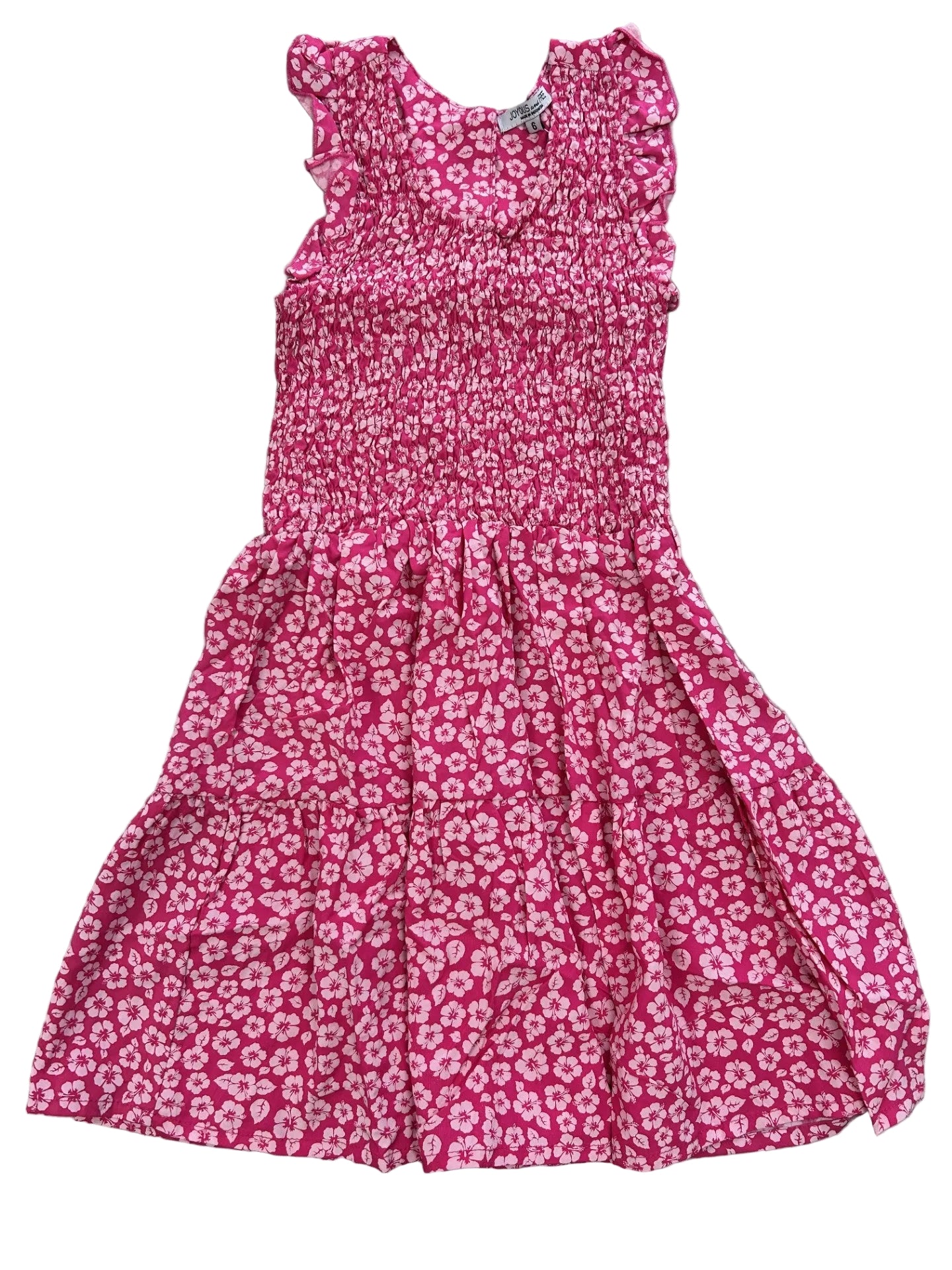 Hibiscus Bloom Smocked Dress