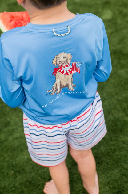 Freedom Striped Swim Trunks