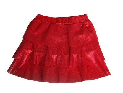 Krista Layered Skort - Red Sparkle