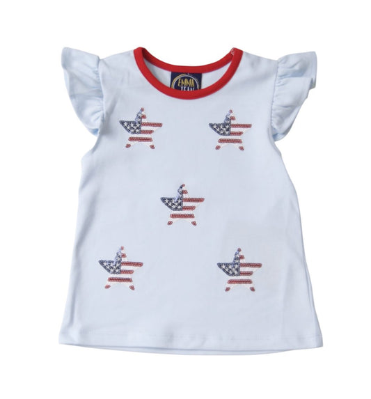 Sparkle Stars Applique Tee