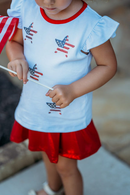 Sparkle Stars Applique Tee