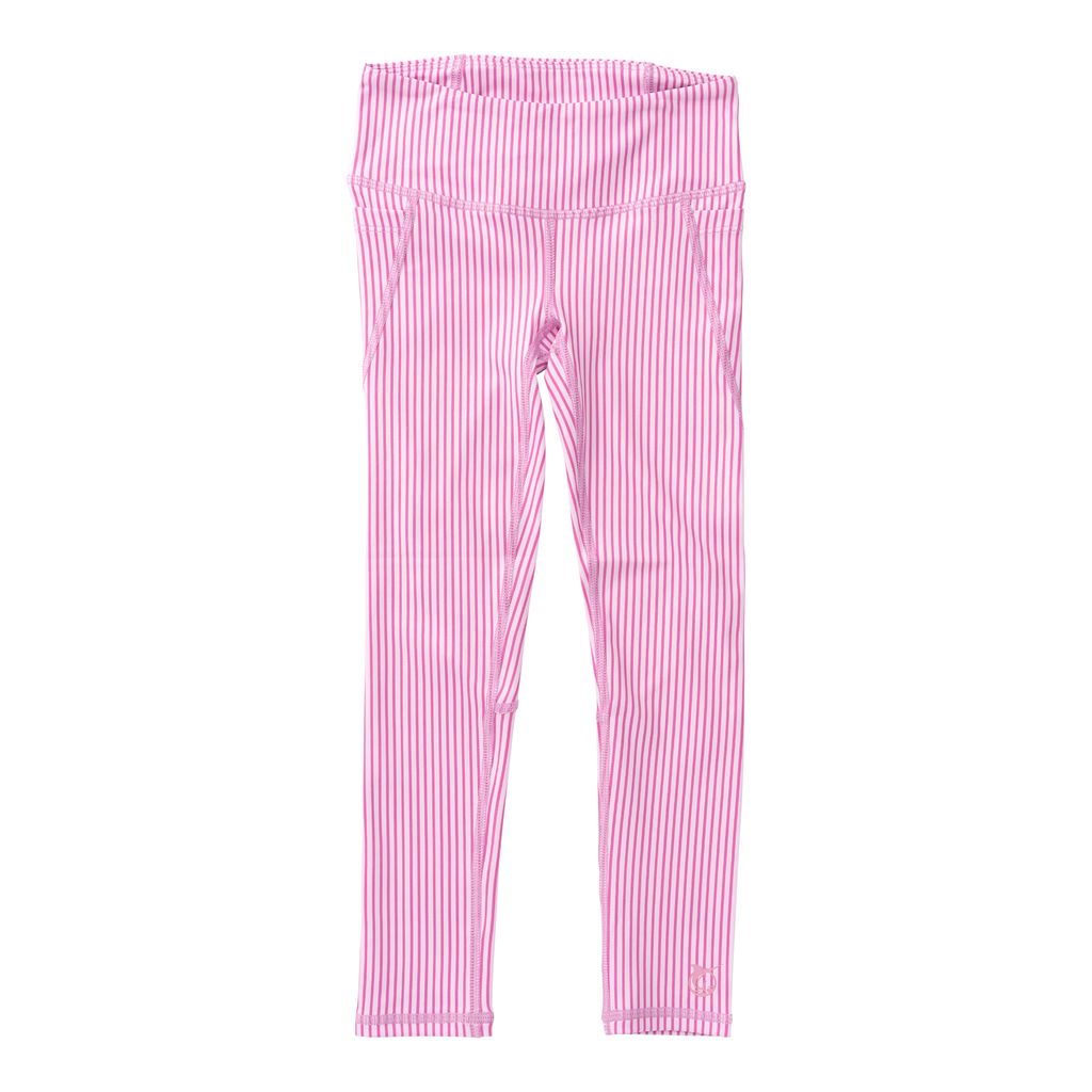 PRODOH Girls Pink Stripe Performance Leggings
